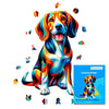 Coonhound - Rompecabezas de Madera