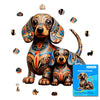 Familia Dachshund - Rompecabezas de Madera