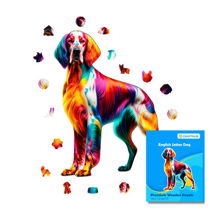 Setter Inglés - Rompecabezas de Madera