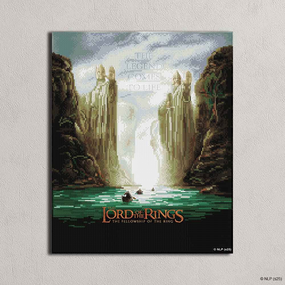 Las Puertas de Argonath - kit de pintura con diamantes