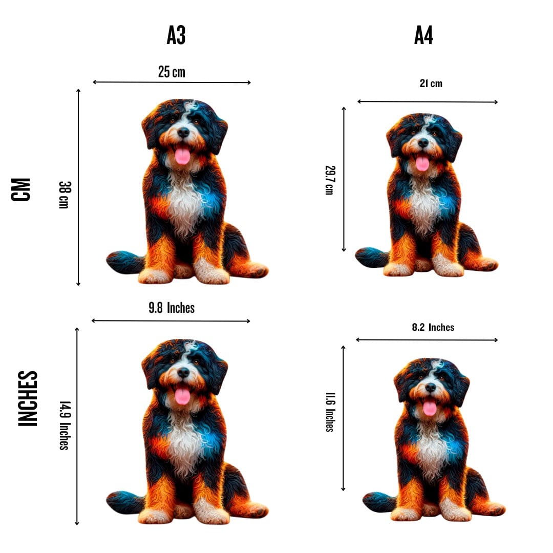 Perro de Agua Portugués - Rompecabezas de Madera