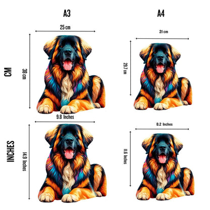 Leonberger - Rompecabezas de Madera