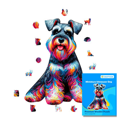 Schnauzer Miniatura - Rompecabezas de Madera