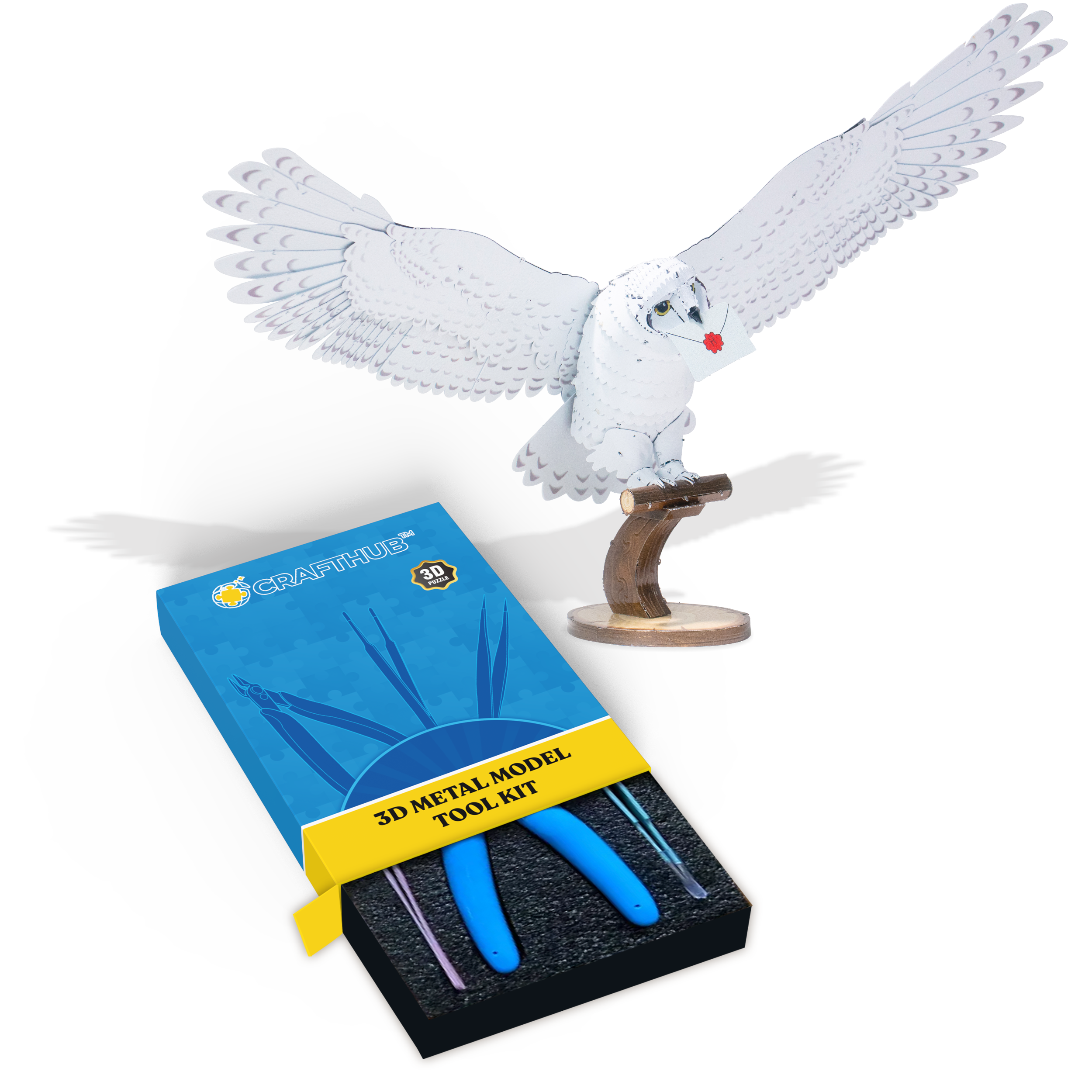 Hedwig - Rompecabezas de metal 3D