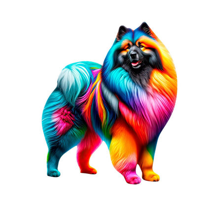 Keeshond - Rompecabezas de Madera