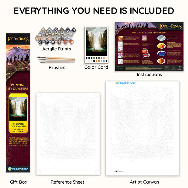 Las Puertas de Argonath - kits para pintar por números