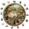 Animal Jigsaw Puzzle > Wooden Jigsaw Puzzle > Jigsaw Puzzle A5 Cottage Cats - Jigsaw Puzzle