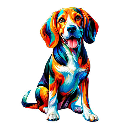 Coonhound - Rompecabezas de Madera