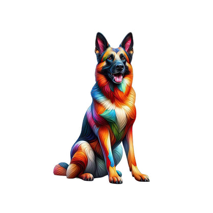 Pastor Belga Malinois - Rompecabezas de Madera