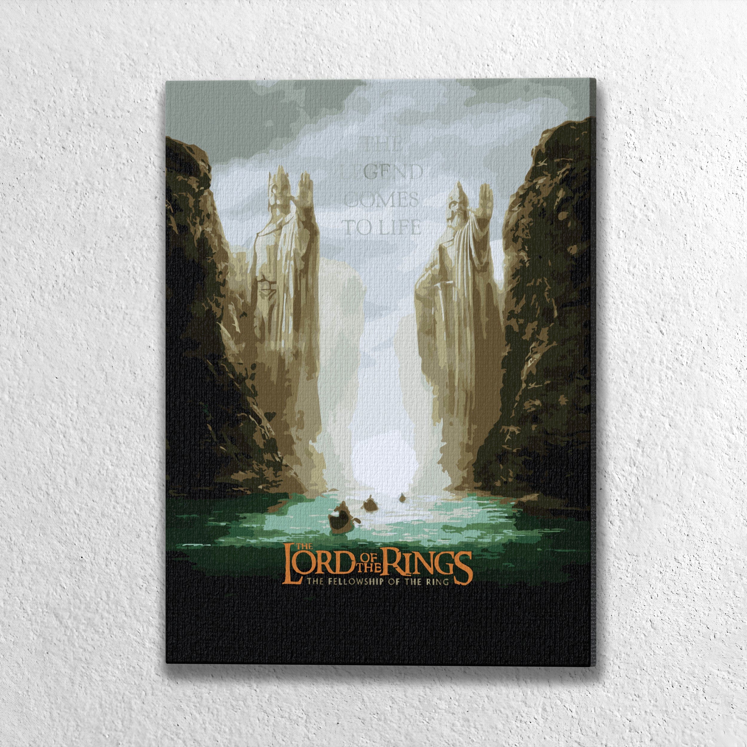 Animal Jigsaw Puzzle > Wooden Jigsaw Puzzle > Jigsaw Puzzle Without Frame The Gates of Argonath - Paint By Numbers Kit