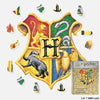 Animal Jigsaw Puzzle > Wooden Jigsaw Puzzle > Jigsaw Puzzle A4 + Caja de regalo de madera Harry Potter - Hogwarts Crests Wooden Jigsaw Puzzle